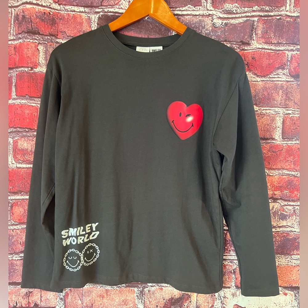 Zara Kids Smileyworld® Happy Collection long-sleeved T-shirt